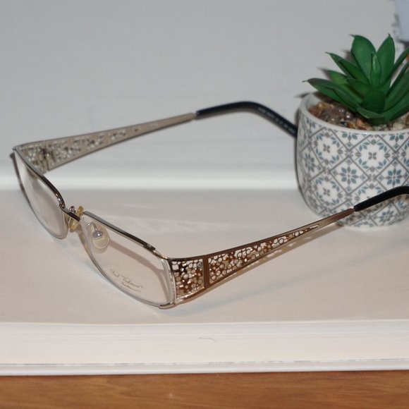 NEW PAUL VOSHERONT PV258 C2 Gold/SILVER  23KGP EYEGLASSES Frame - Picture 3 of 10